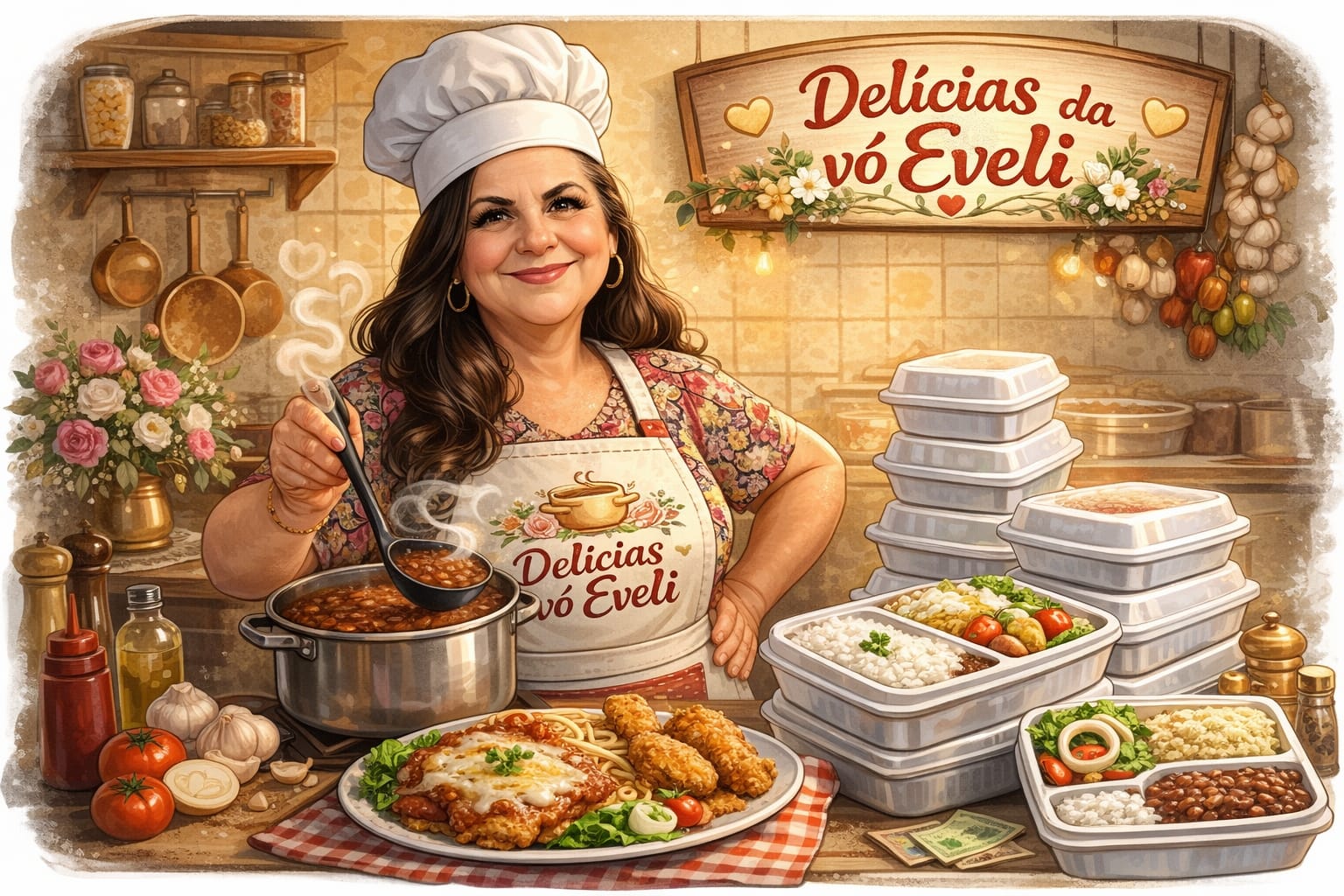 Dona Eveli Delicias da Vo Eveli Vila Helena Sorocaba Marmitex